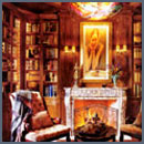 Custom built library and furnishing