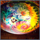 Detail hand-painted chandelier
