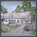 Storybook Style Cottage and Landscape; Palo Alto